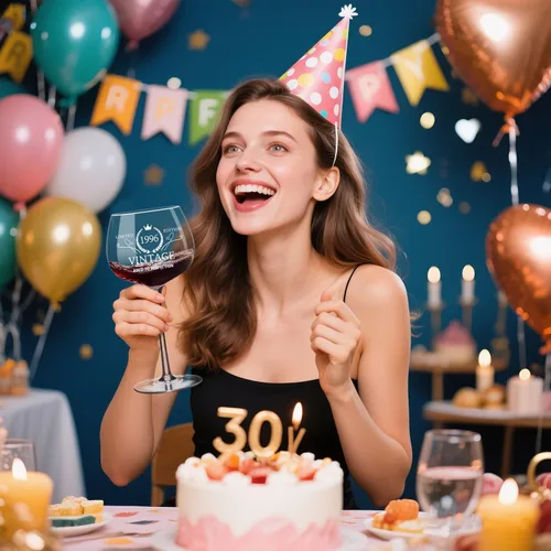 Vista 6 de Regalos de cumpleaños número 30 para mujer, copa de vino vintage 1996 grabada para ella, decoraciones de cumpleaños de 30 años regalos para mujeres