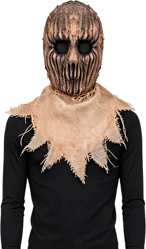Vista 8 de Novelty Horror Hooded Mask Creepy Scary Burlap Sack Mask