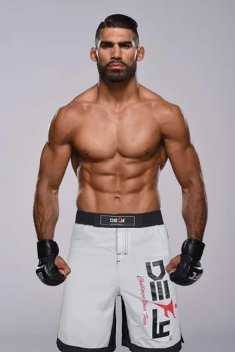 Vista 2 de DEFY Xtreme MMA Fight Shorts UFC Cage Fight Grappling Muay Thai Kickboxing Blanco