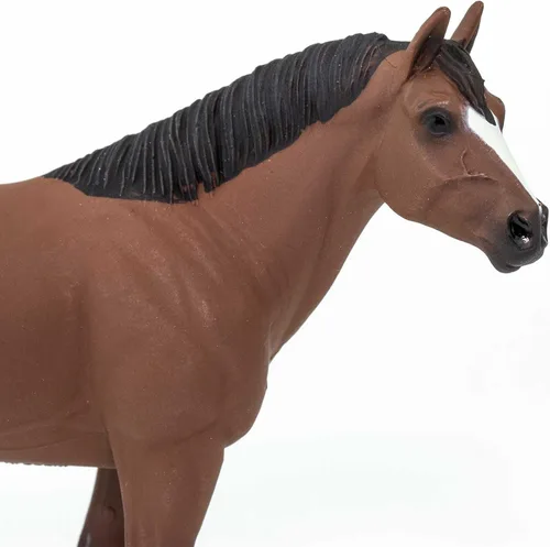 Vista 5 de Safari Ltd. American Quarter Horse Gelding Figurine - Figura de modelo realista de 5 pulgadas, juguete educativo para niños, niñas y niños a partir