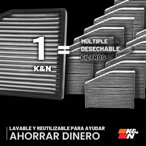 Vista 6 de K&N Premium - Filtro de aire para cabina