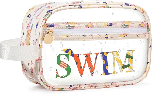 Vista 18 de COSHAYSOO Bolsas transparentes para aperitivos, bolsa de viaje para mujeres y niñas, lindas vacaciones de verano, playa, piscina, día del lago
