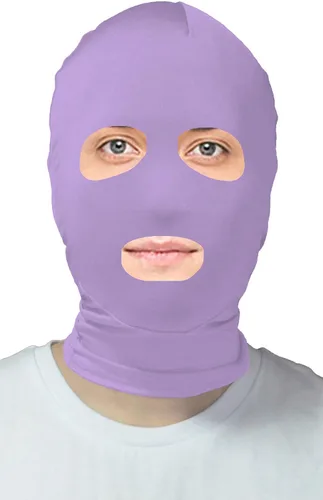 Vista 3 de VSVO Máscara de capucha Zentai con ojos abiertos y boca