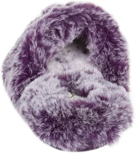 Vista 8 de Jessica Simpson - Pantuflas cómodas de piel sintética para mujer con suela antideslizante y espuma viscoelástica