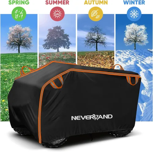 Vista 8 de NEVERLAND Funda impermeable para cuatrimoto de 4 ruedas con hebilla, a prueba de polvo, anti rayos UV, resistente al viento, para todo