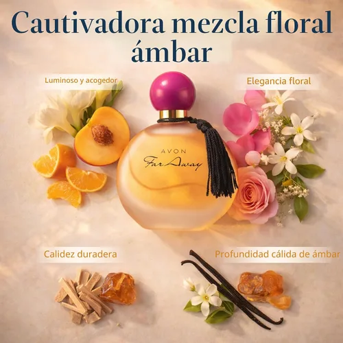 Vista 4 de Eau de Parfum Far Away Spray perfume para mujeres, 1.7 onzas fluidas, Avon