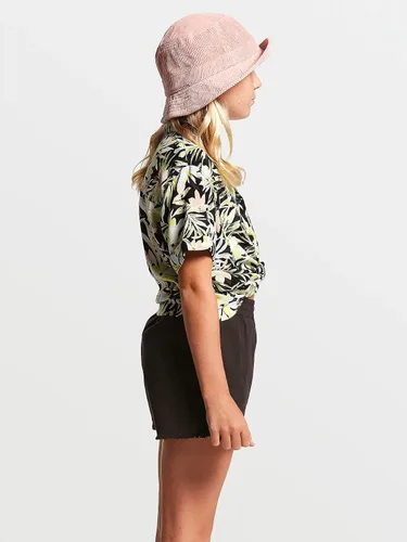 Vista 2 de Volcom Strutin Stone - Pantalón corto con cintura elástica para niña, Mapa