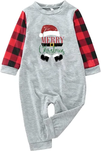 Vista 2 de Family Christmas Pajamas Matching Sets, Black of Friday Deal Long Sleeve Xmas Holiday Sleepwear Merry Christmas