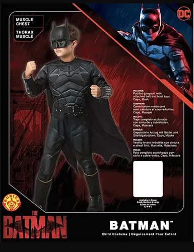 Vista 9 de Rubie's Batman de DC para niños la película de Batman Deluxe, Como se muestra