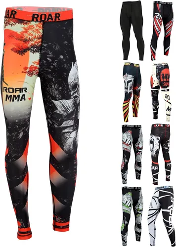 Vista 7 de Roar MMA - Pantalones de compresión para entrenamiento de gimnasio