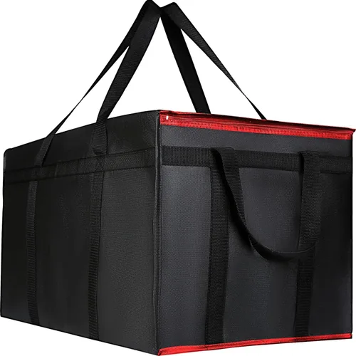 Vista 10 de musbus - Paquete de 2 bolsas aislantes reutilizables para comestibles, bolsa enfriadora plegable para comestibles, bolsa aislante grande resistente