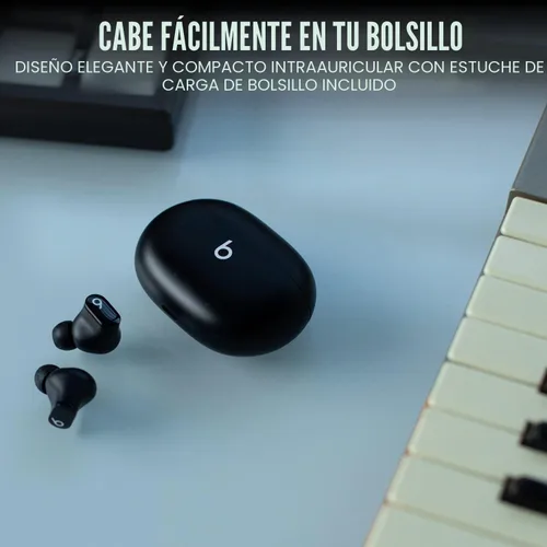 Vista 7 de Beats Studio Buds - Auriculares inalámbricos con cancelación de ruido, compatibles con Apple y Android, micrófono integrado, clasificación IPX4 Negro