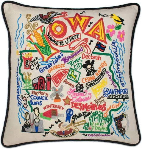 Vista 111 de Catstudio Portland (Oregon) - Almohada decorativa bordada