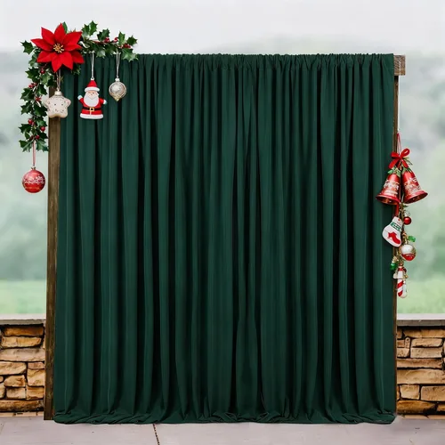 Vista 19 de Cortinas de fondo de poliéster negro para cortinas, 2 paquetes de 5 x 8 pies, cortina de tela de cortina de Halloween para decoración de fiestas