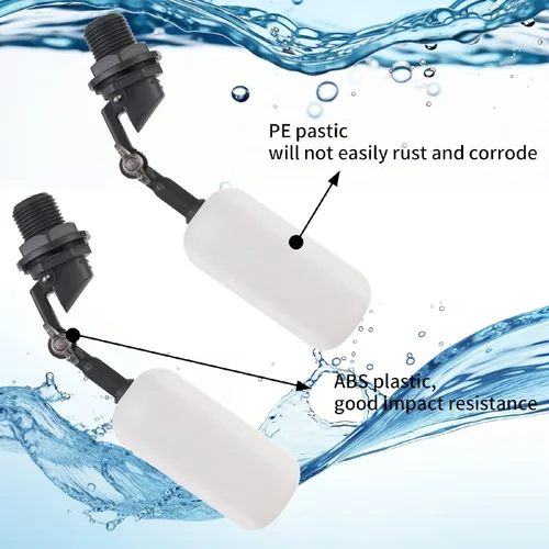 Vista 2 de AquaPulse - Llenador automático de agua de 1/2 pulgada - Válvula de bola flotante ajustable para estanques y canales de ganado - Control automático