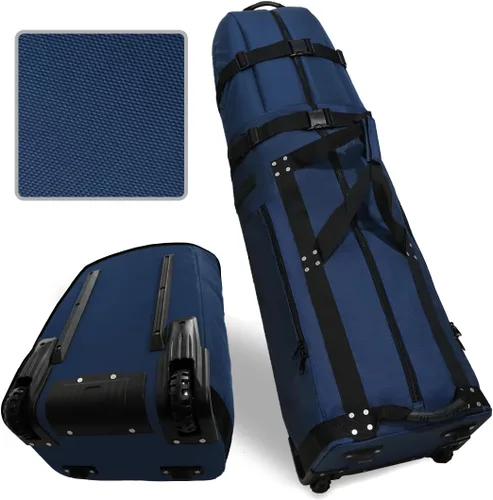 Vista 12 de CaddyDaddy Nueva funda acolchada de primera clase premium para club de golf con ruedas, bolsa de viaje de golf resistente para aerolíneas