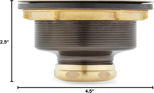Vista 10 de Signature Hardware 480532 Colador de cesta de 4-1/2" con cordal - Oro cepillado