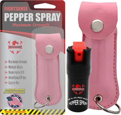 Vista 15 de FIGHTSENSE Spray de pimienta de defensa propia, 1/2 oz, tamaño compacto, fórmula de grado policial de máxima potencia, la mejor herramienta