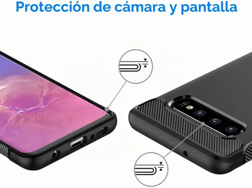 Vista 6 de JETech Funda delgada para Samsung Galaxy S10, color negro