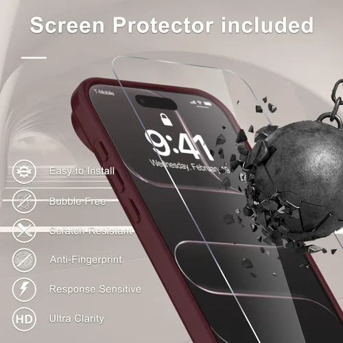 Vista 1266 de Funda para Google Pixel 10 Pro XL, cubierta magnética mate, color negro Fit for MagSafe, Screen Protector included, Shockproof Military Grade