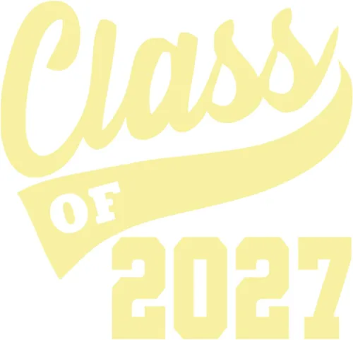 Vista 24 de Adhesivo de graduación para planchar en la clase de 2027, calcomanía para camiseta de secundaria, parche de graduación HTV para graduados