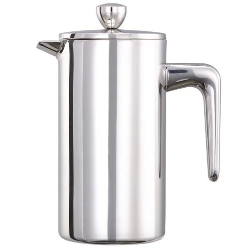 Vista 11 de Service Ideas Prensa francesa de café de doble pared, 12oz, acero inoxidable PDWSA350BS en cepillado