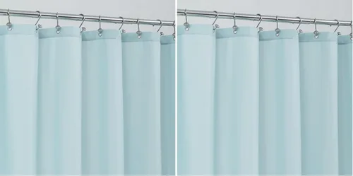 Vista 38 de ALYVIA SPRING Forro de Cortina de Ducha de Tela Extra Largo Impermeable - 72" x 96", Suave y Ligero Cortina de Ducha X-Larga con 3 Imanes, Lavable a
