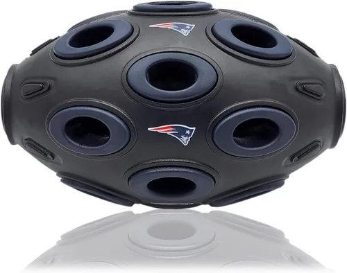 Vista 17 de NFL Buffalo Bills Juguete Dispensador de Premios de Fútbol Americano para Perros y Gatos, Juguete de Pelota de Goma para Mascotas, Juguete