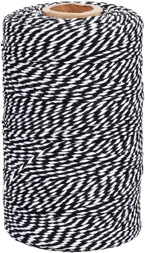 Vista 18 de G2PLUS Cuerda Negra, 2MM 328 Pies de Cuerda de Algodón Natural para Manualidades, Cuerda de Algodón Negra para Panaderos, Cuerda de Embalaje