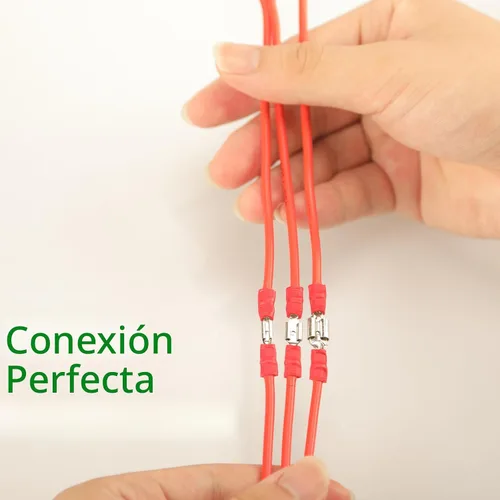 Vista 8 de Feggizuli 280 piezas de conectores de crimpado, kit de conectores macho y hembra de pala de 2.8 mm, 4.8 mm, 6.3 mm, 15 tipos de terminales