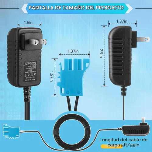 Vista 6 de Cargador de juguete de 12 V compatible con Peg Perego