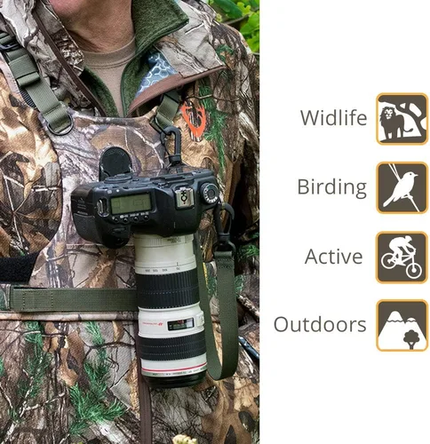 Vista 5 de Cotton Carrier CCS G3 Sistema de arnés de cámara para una cámara, camuflaje, 1 cámara