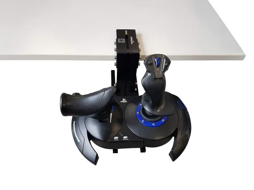 Vista 5 de J-PEIN UPGRADED - Desk mount for flight sim game joystick, throttle and hotas systems Hotas Joystick PC Hotas Mount Desk Mount