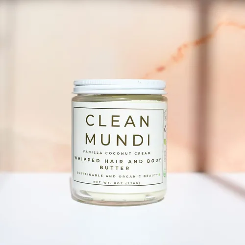 Vista 4 de Mantequilla batida para el cabello y el cuerpo Humedad e hidratación intensas Piel seca 8 oz (sin perfume)