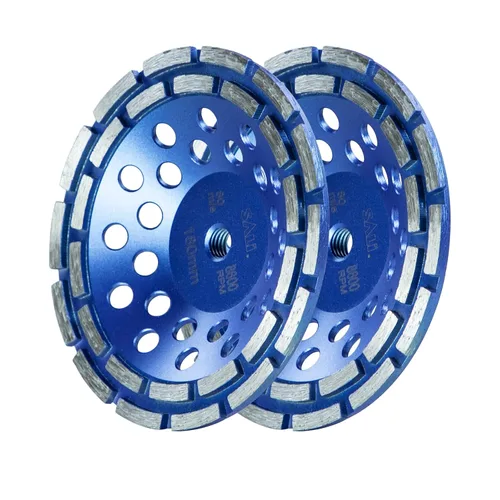 Vista 12 de SALI Muelas abrasivas de hormigón de 7 pulgadas 28 segmentos de diamante Turbo 5/8-11 Arbor Diamond Muela abrasiva apta para pintura, epoxi