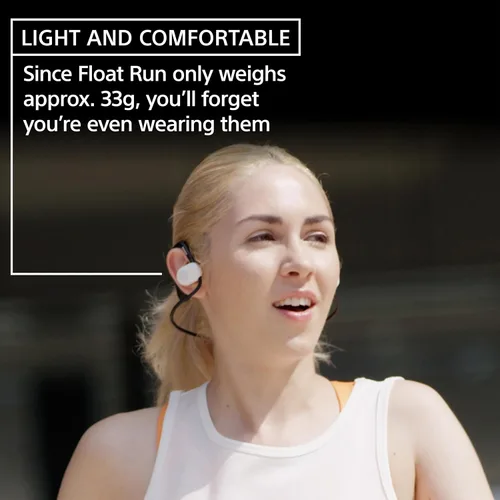 Vista 3 de Sony Float Run - Auriculares deportivos inalámbricos Bluetooth para correr y hacer ejercicio con micrófono y resistencia al agua IPX4, WIOE610/B