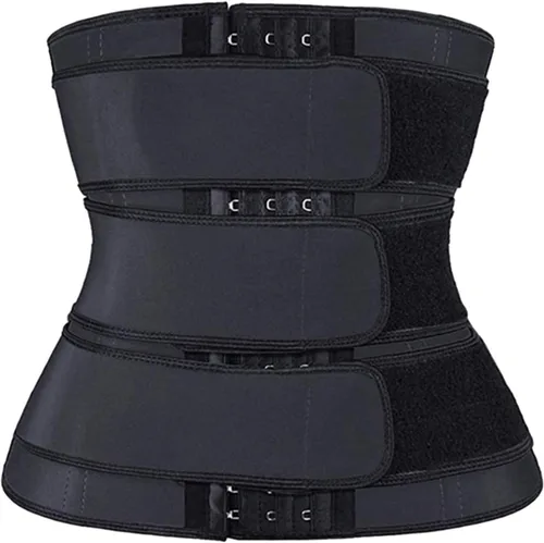 Vista 3 de Cinturón de ajuste de cintura para hombres cintura entrenador corsé adelgazar cuerpo Shaper entrenamiento caliente sudor banda entrenador fajas