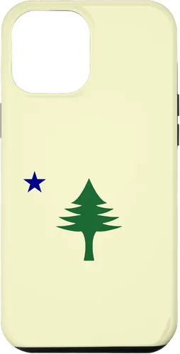 Vista 26 de Old Maine State Original Flag 1901 Pine Tree Case for iPhone 16