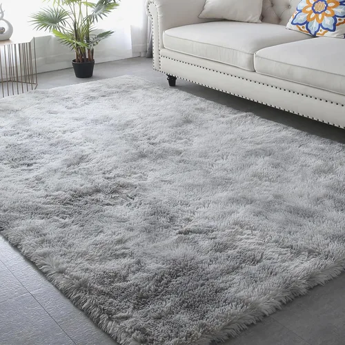 Vista 43 de Alfombra redonda beige para dormitorio: alfombra suave y esponjosa de 4 x 4 pies para sala de estar, alfombra redonda de felpa peluda