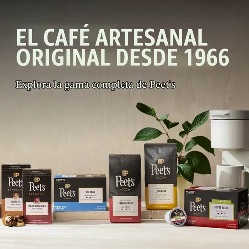 Vista 9 de Peet's Coffee - Capsulas de café de mezcla Major Dickason, tostado oscuro, para cafetera Keurig