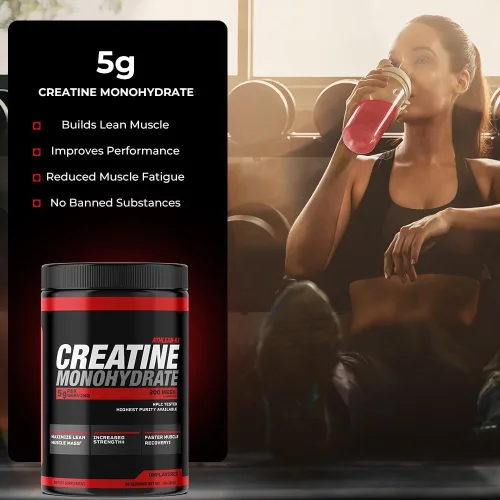 Vista 3 de ATHLEAN-X X-CREATINE - Polvo de monohidrato de creatina micronizada pura, apoya la fuerza muscular, la potencia y la recuperación, sin gluten, sin