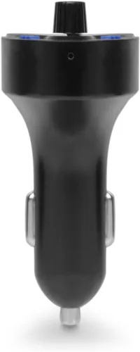 Vista 8 de ALURATEK Receptor de audio Bluetooth para coche y transmisor FM con micrófono para llamadas manos libres (ABF01F), azul