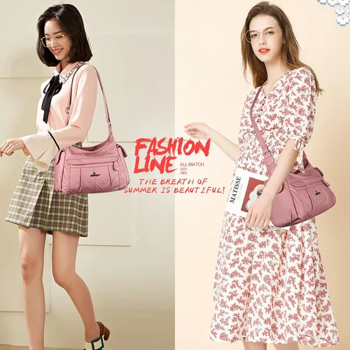 Vista 2 de Angelkiss Bolsos cruzados para mujer bolsos de hombro y monederos medianos de piel sintética
