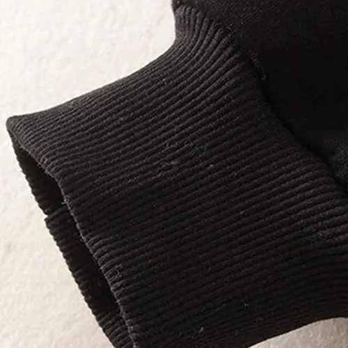 Vista 4 de Pantalones deportivos cálidos de invierno para mujer, holgados, gruesos, con forro de sherpa, talla grande, pantalones térmicos de forro polar