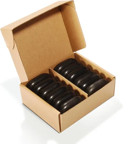 Vista 7 de Master Massage Kit de piedra de masaje caliente de basalto en forma de hongo con punto de gatillo, punto de presión y herramientas de acupresión