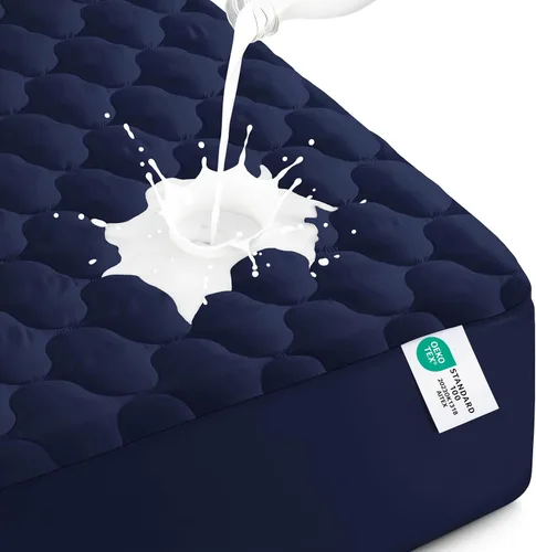 Vista 9 de Utopia Bedding - Protector de colchón impermeable, funda para colchón individual, funda acolchada ajustada y sin ruido con bolsillos profundos que
