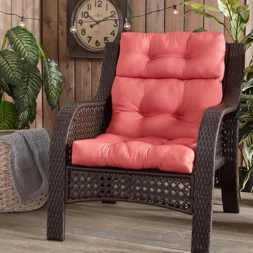 Vista 2 de South Pine Porch Cojín para silla de respaldo alto para exteriores, coral