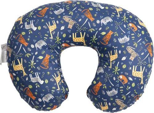 Vista 15 de LAT - Almohada de lactancia para lactancia materna, funda extraíble 100% algodón, almohadas ergonómicas para lactancia materna para mamá y bebé