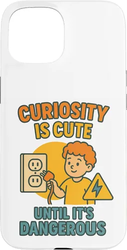 Vista 6 de Curiousity is Cute Workplace & Home Safety Awareness Gift Case for iPhone 16