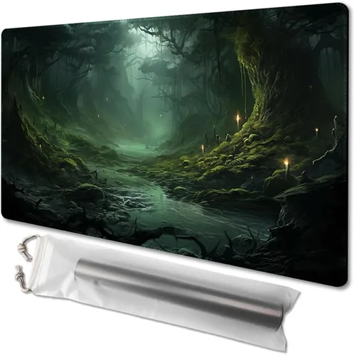 Vista 19 de MTG - Tapete de juego de tamaño 24 x 14 pulgadas, impresión antideslizante, ideal para entusiastas de los juegos de cartas, tapete de juego TCG